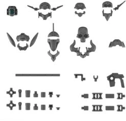 30MM 1/144 Scale Model Kit: W-16 Option Parts Set 7 (Customize Heads B)