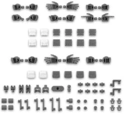 30MM 1/144 Scale Model Kit: W-23 Option Parts Set 12 (Hand Parts/Multi-Joint)
