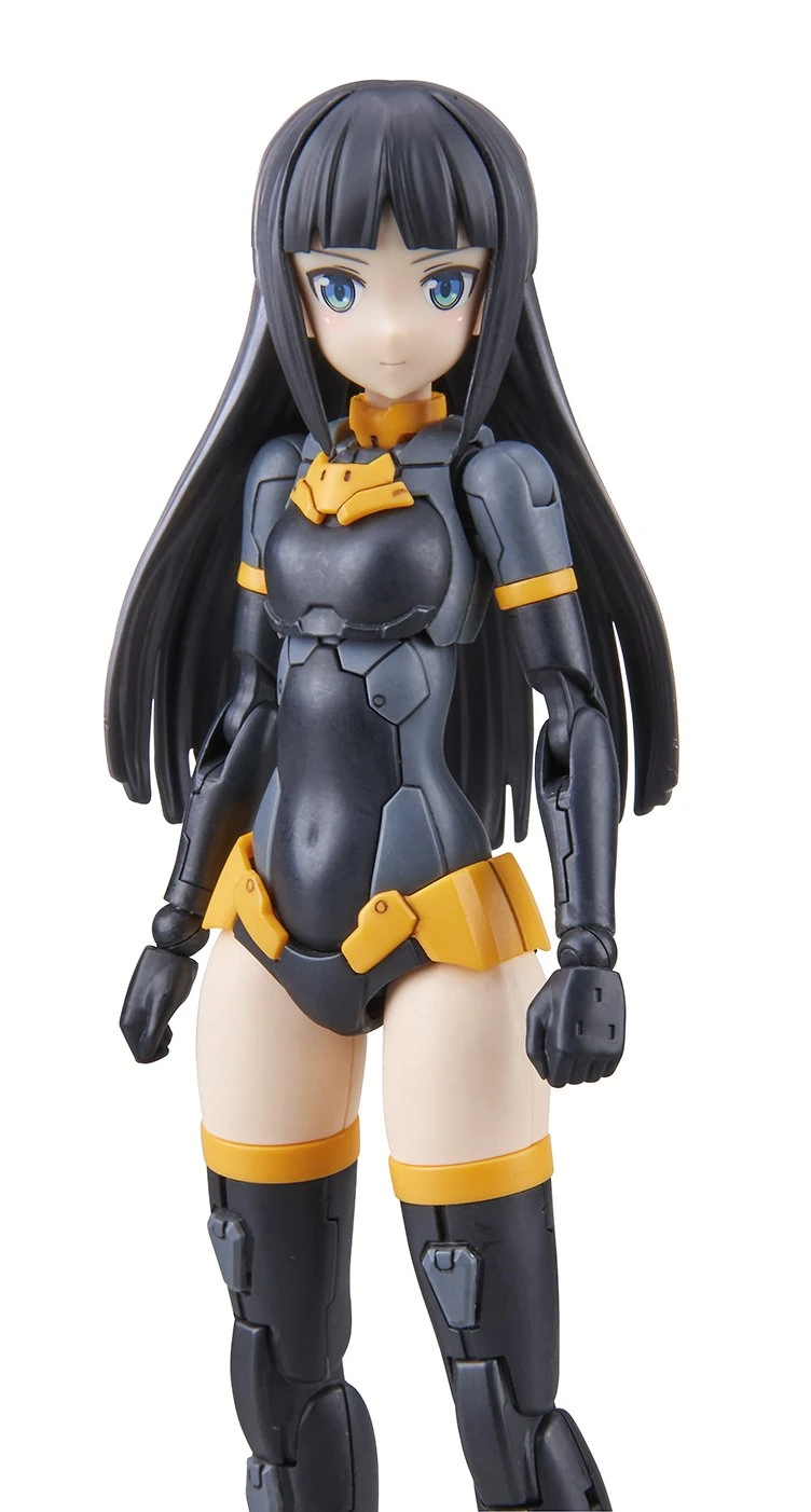 30MS Model Kit: Option Hair Style Parts Vol.3 Long Hair 1 (Black 1)