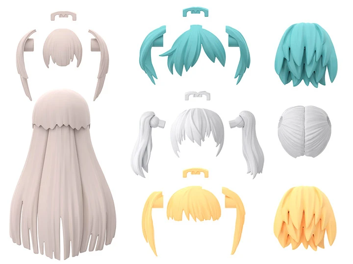 30MS Model Kit: Option Hair Style Parts Vol.5 All 4 Types