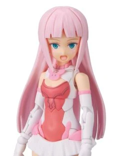 30MS Model Kit: Option Hair Style Parts Vol.6 All 4 Types Long Hair 1 (Pink 1)