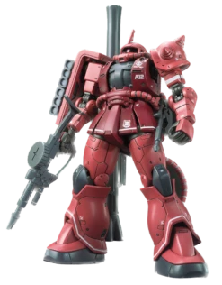 Gundam High Grade Gundam The Origin 1/144 Scale Model Kit: #024 MS-06S Zaku II (Red Comet Ver.)