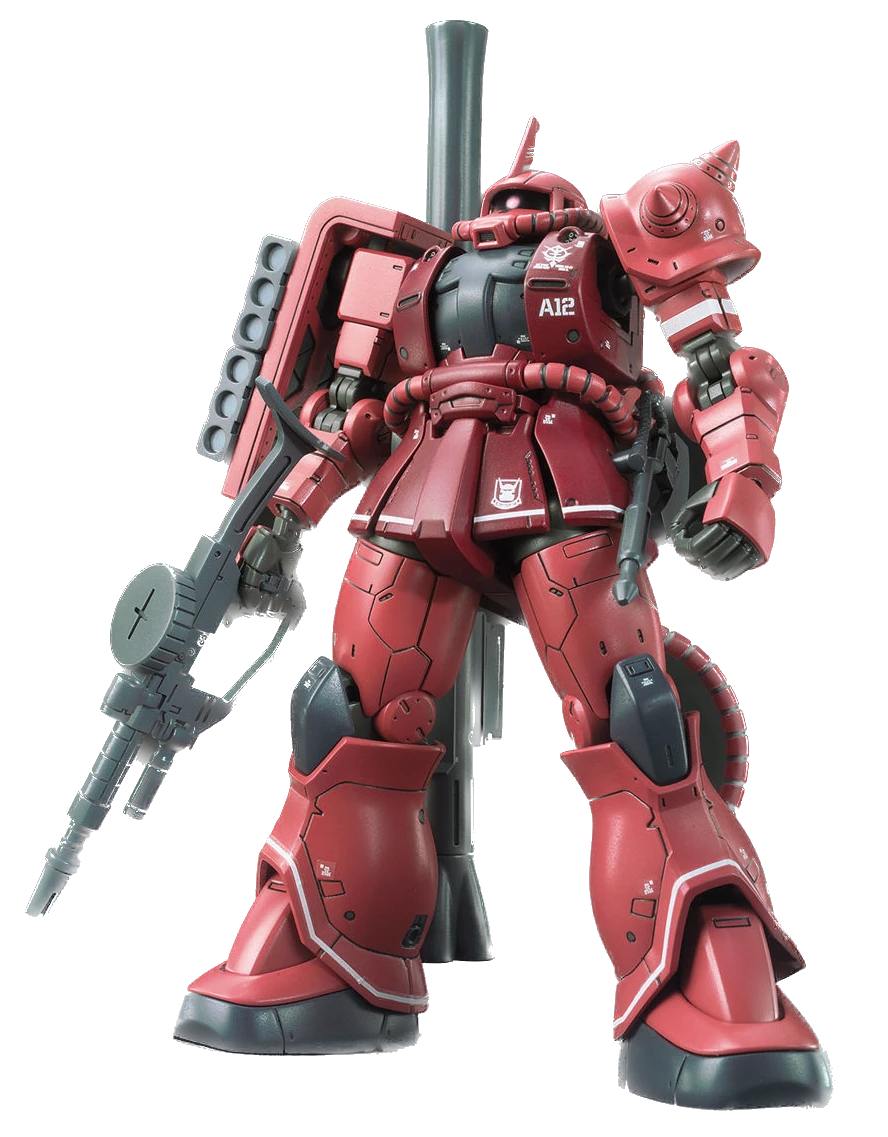 Gundam High Grade Gundam The Origin 1/144 Scale Model Kit: #024 MS-06S Zaku II (Red Comet Ver.)