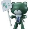 Gundam High Grade Petit'Gguy 1/144 Scale Model Kit: Petit'gguy Lockon Stratos Green & Placard