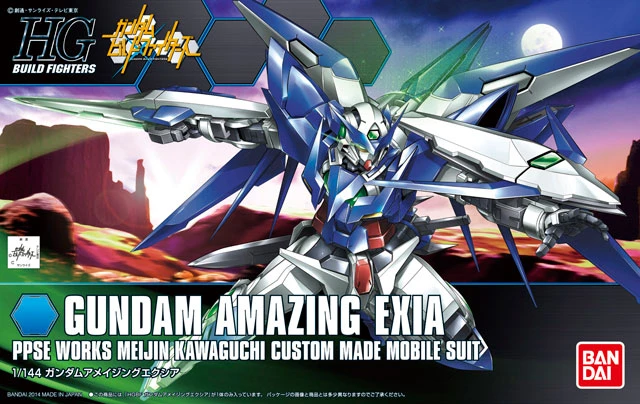 Gundam High Grade Build Fighters 1/144 Scale Model Kit: #16 Gundam Amazing Exia - Image 2