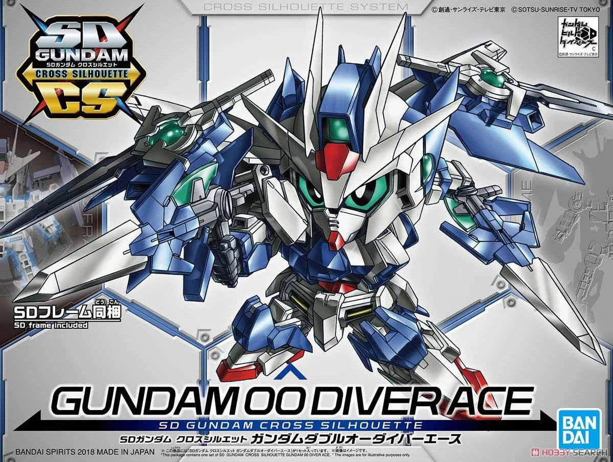 Gundam SD Gundam Cross Silhouette Model Kit: #06 Gundam 00 Diver Ace - Image 4