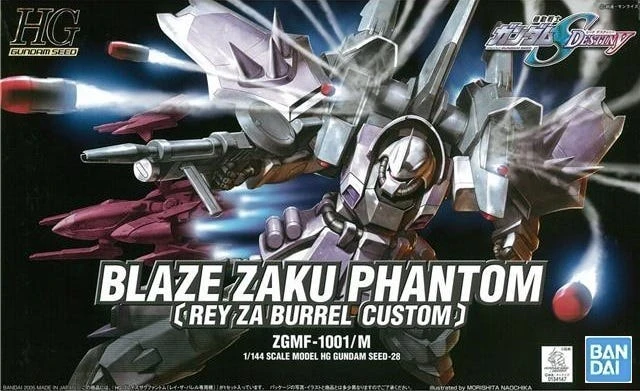 Gundam High Grade Gundam Seed 1/144 Scale Model Kit: #28 Blaze Zaku Phantom (Rey Za Burrel Custom) - Image 2