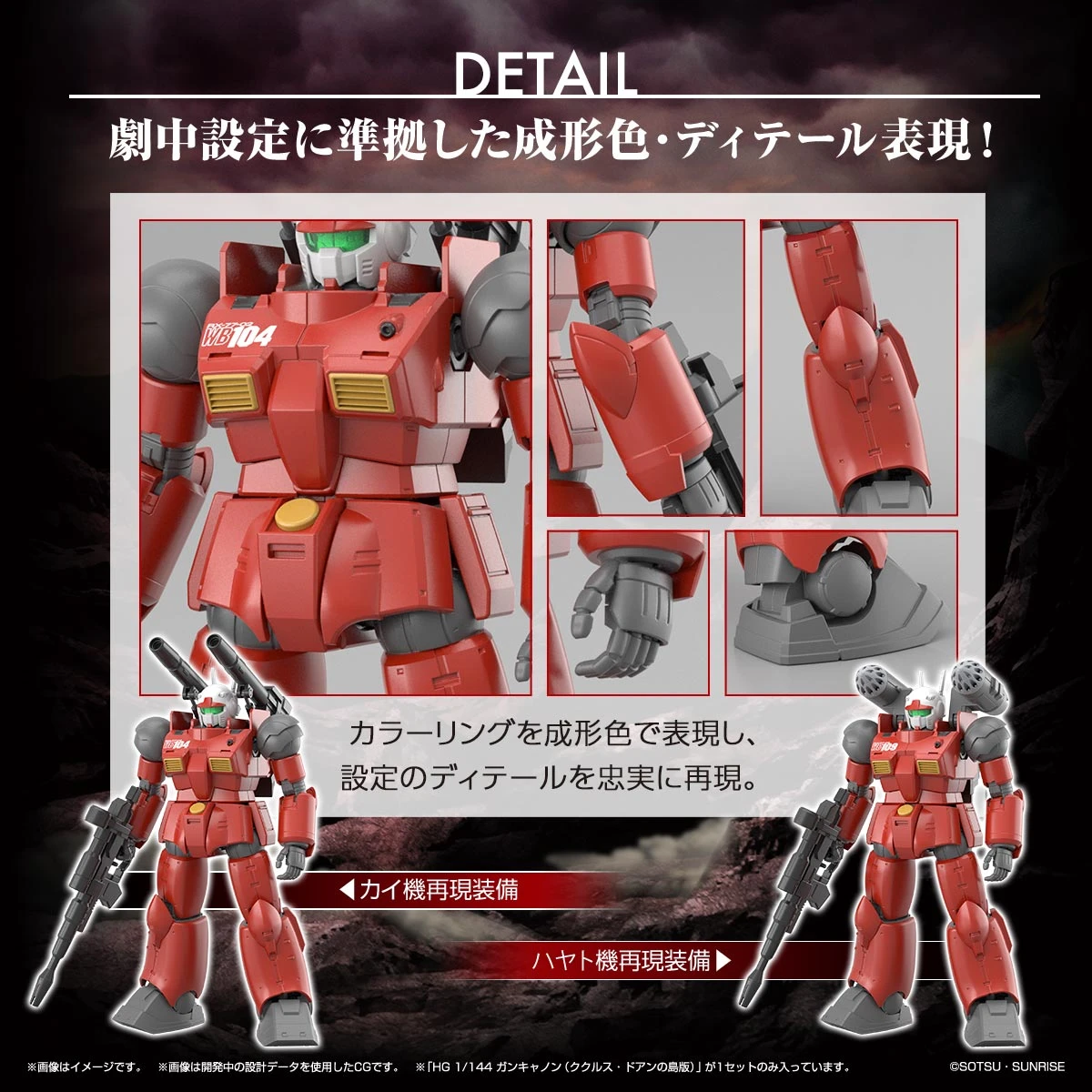 Gundam High Grade 1/144 Scale Model Kit: Guncannon (Cucuruz Doan’s Island Ver.) - Image 9
