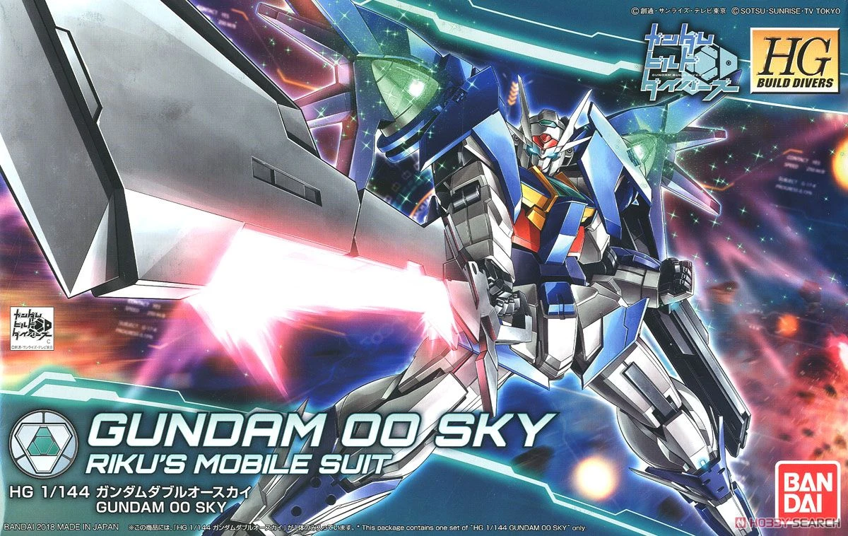 Gundam High Grade Build Divers 1/144 Scale Model Kit: #014 Gundam 00 Sky - Image 2