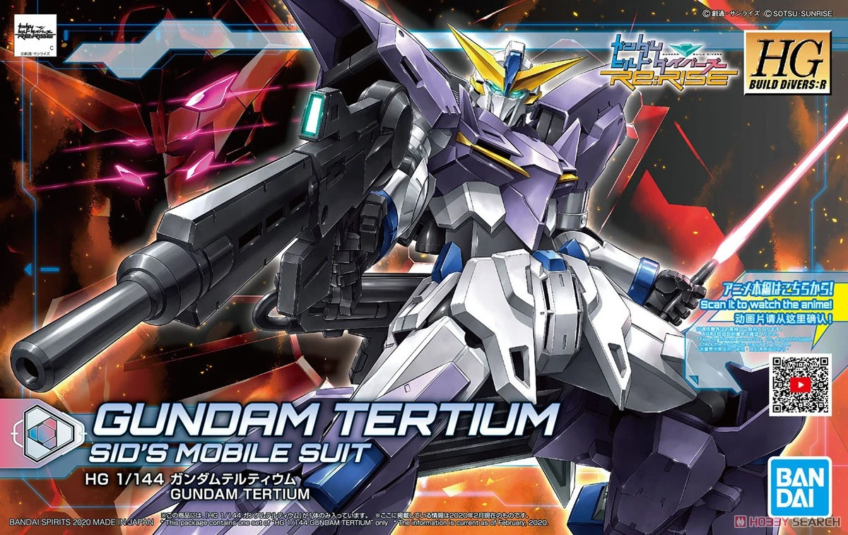 Gundam High Grade Build Divers: R 1/144 Scale Model Kit: #016 Gundam Tertium - Image 2